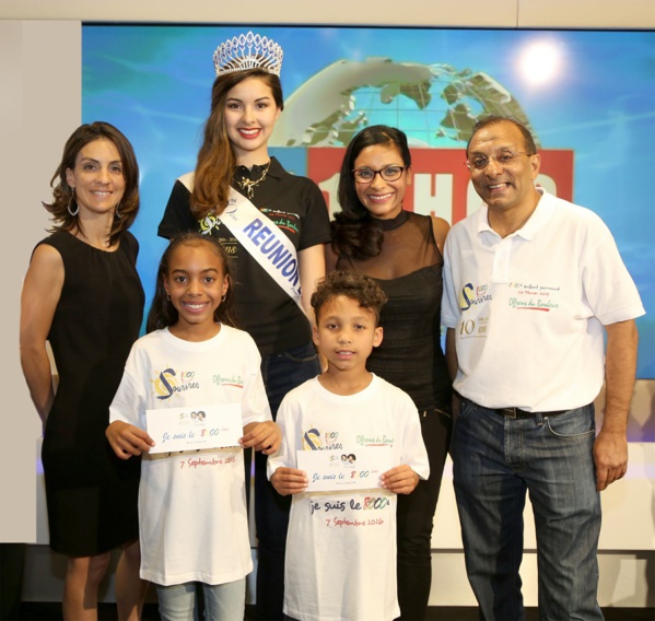 <center>Un 8000ème enfant parrainé <br>et Ambre N'guyen, Miss Réunion, nouvelle Marraine <center>Un 8000ème enfant parrainé <br>et Ambre N'guyen, Miss Réunion, nouvelle Marraine
