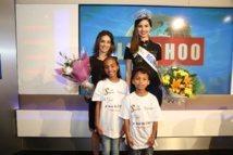 <center>Un 8000ème enfant parrainé  <br>et  Ambre N'guyen, Miss Réunion, nouvelle Marraine