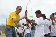 <center>Découverte du Tir à l'arc <br>pour les marmailles de Plateau-Caillou