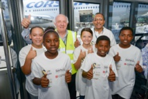 <center>Les enfants de Fleurimont en VIM <br> dans les coulisses de l'Aéroport Roland Garros