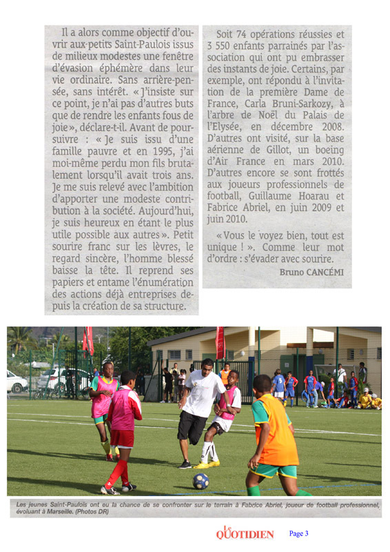 Ibrahim INGAR : Etendre mon action pour toucher un maximum d’enfants… Ibrahim INGAR : Etendre mon action pour toucher un maximum d’enfants…