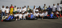 Les marmailles découvrent le kart avec des champions Les marmailles découvrent le kart avec des champions