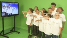 <center>Les marmailles de 1000 Sourires <br> dans les coulisses d'Antenne Réunion <br>avec Audrey Chane Pao Kan, Miss Réunion 2017
