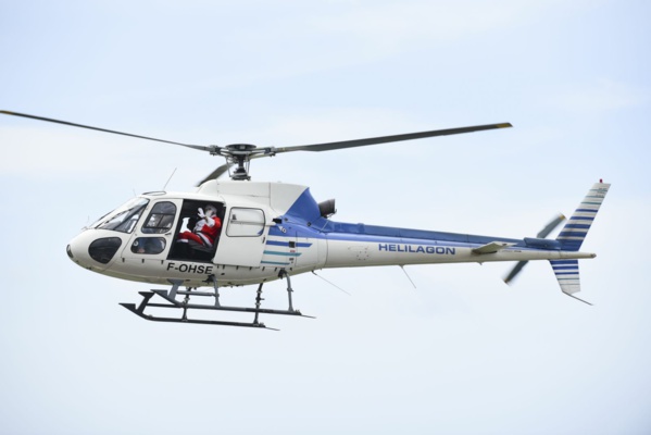 <center>Baptême d'hélicoptère : <br> Un Noël de Rêve pour les VIM de 1000 Sourires