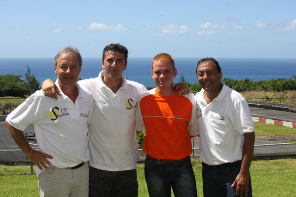 De gauche à droite: Philippe MAILLOT, Malik UNIA, Félix GUICHARD et Ibrahim INGAR