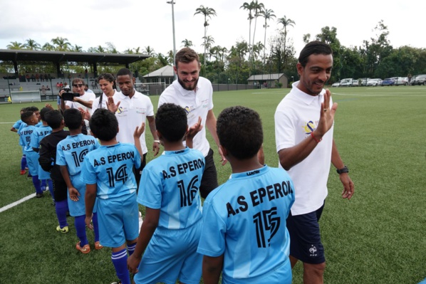 <center>« Foot en VIM » avec Lucas Tousart <br> Valérie Gauvin, Claudio Beauvue et Fabrice Abriel