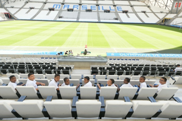 <center>Jour 13 : "S'envoler vers le Rêve  ..."<br> Visite en VIM du Stade Orange Vélodrome <br> avec l’OM Fondation