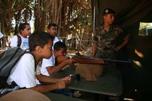 Le RSMA invite les V.I.M. (Very Important Marmailles)  de  1000 Sourires  pour une journée de découverte Le RSMA invite les V.I.M. (Very Important Marmailles)  de  1000 Sourires  pour une journée de découverte