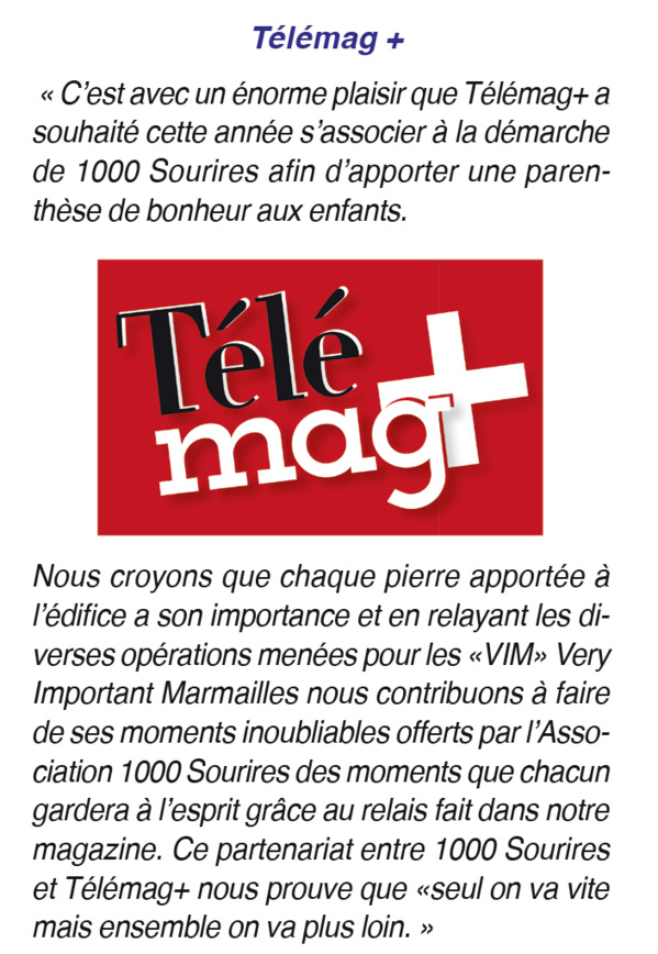 <center>"S'envoler vers le Rêve ..."  <br>Rencontre avec les partenaires ....