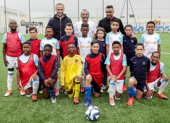 <center>"S'envoler vers le Rêve ..."  <br> Jour 3 : Les marmailles rencontrent Valère Germain et Dimitri Payet à l’OM Campus