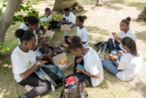 <center>Les marmailles de 1000 Sourires <br>dans la peau des parachutistes du 2e RPIMA <center>Les marmailles de 1000 Sourires <br>dans la peau des parachutistes du 2e RPIMA