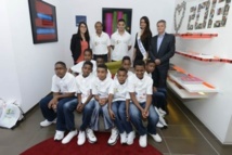 <center>Stéphanie Robert,  Miss Réunion 2012 <br>Marraine de 1000 Sourires
