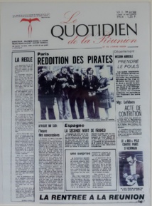 <center>Les marmailles dans les coulisses <br> du journal le Quotidien