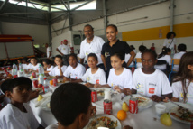 <CENTER>Journée en VIM avec les pompiers du SDIS, <br> la chanteuse Sega¨El <br>  et Stéphanie Robert, Miss Réunion 2012 ... 