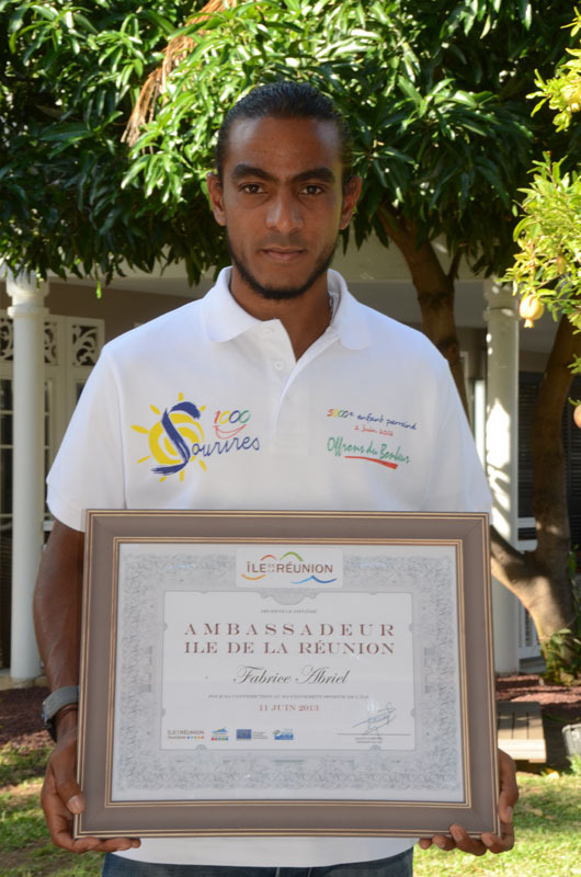 Fabrice Abriel, ambassadeur de la Réunion Fabrice Abriel, ambassadeur de la Réunion
