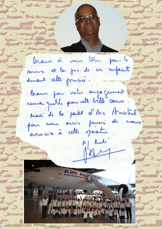 Un 6000ème sourire et <br>une 7ème bougie fêtés avec Air Austral Un 6000ème sourire et <br>une 7ème bougie fêtés avec Air Austral