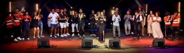 <center>Les artistes péi font la fête au Téat Champ Fleuri, le samedi 10 juillet 2021