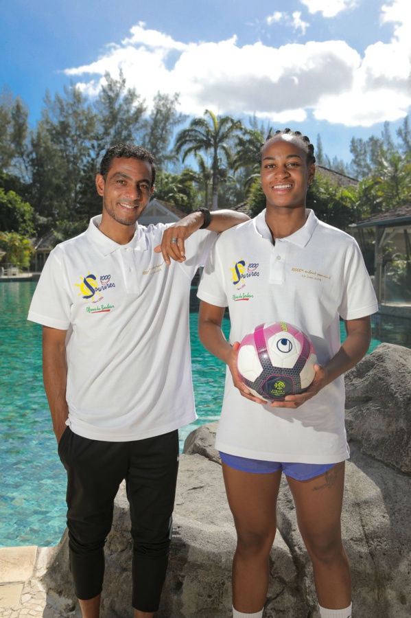 <center>Marie Antoinette Katoto et Fabrice Abriel, parrains <br>15ème anniversaire de l'Association 1000 Sourires <center>Marie Antoinette Katoto et Fabrice Abriel, parrains <br>15ème anniversaire de l'Association 1000 Sourires