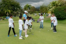 <center>Ça swingue avec Médérice au Golf du Bassin Bleu <br>avec 1000 Sourires !