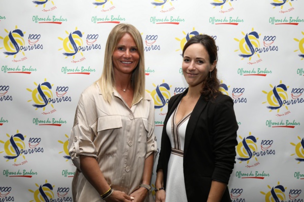 <CENTER>1000 Sourires fête son 16ème anniversaire avec Amandine Henry (OL),  Quentin Merlin (FC Nantes) et Fabrice Abriel (entraineur FC Fleury 91)