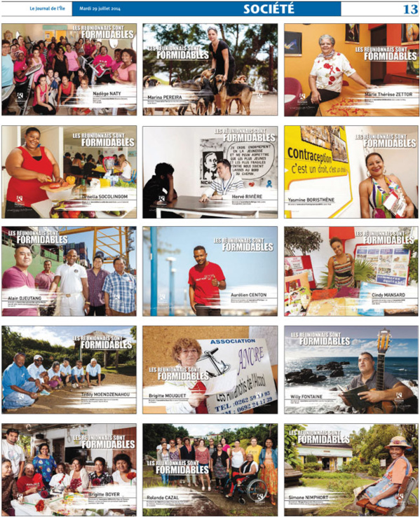 <center>Exposition  :1000 Sourires  <br>sur les grilles du Jardin de l’Etat