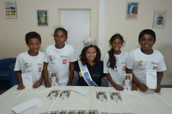 <center>1000 Sourires offre le ciel aux marmailles<br> en compagnie de sa nouvelle Marraine, <br>Miss Réunion 2014