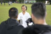 <center> Opération « Foot en VIF » de 1000 Sourires : les clubs féminines de Saint-Paul jouent avec <br>Léa Le Garrec et Airine Fontaine <center> Opération « Foot en VIF » de 1000 Sourires : les clubs féminines de Saint-Paul jouent avec <br>Léa Le Garrec et Airine Fontaine