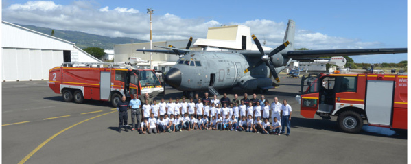 <CENTER>Journée citoyenne au Détachement Air 181 <BR>pour les marmailles de 1000 Sourires <CENTER>Journée citoyenne au Détachement Air 181 <BR>pour les marmailles de 1000 Sourires