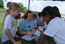 <center>Une belle aventure citoyenne avec la Gendarmerie de la Réunion et des surprises <br>pour les marmailles de 1000 Sourires