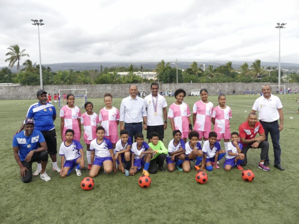 <center>Elisa De Almeida, Léa Le Garrec, Fabrice Abriel et Ludovic Ajorque, les quatre fantastiques<br> de la 14e édition de "Foot en VIM" <center>Elisa De Almeida, Léa Le Garrec, Fabrice Abriel et Ludovic Ajorque, les quatre fantastiques<br> de la 14e édition de "Foot en VIM"