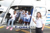 <center>Baptême de l'air avec Hélilagon <br>pour les VIM de Fleurimont <center>Baptême de l'air avec Hélilagon <br>pour les VIM de Fleurimont