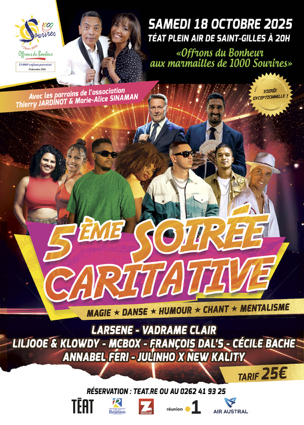 <center>Magie et danse au LUX Saint-Gilles* <br>Vadrame Clair, Julinho et François Dal’s enchantent <br>les marmailles de 1000 Sourires