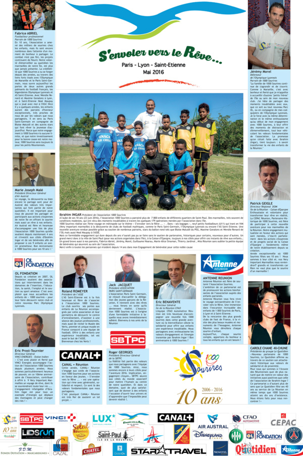 <center> "S'envoler vers le Rêve ... " <br> Le mot des partenaires et des parrains <center> "S'envoler vers le Rêve ... " <br> Le mot des partenaires et des parrains