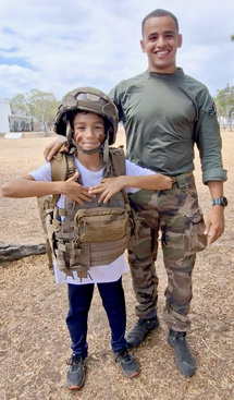 <center>Immersion citoyenne avec les militaires du <BR>2e RPIMa pour les Very Important Marmailles <center>Immersion citoyenne avec les militaires du <BR>2e RPIMa pour les Very Important Marmailles