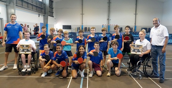 <center>« Ping en VIM » / les médaillés paralympiques Florian Merrien et Flora Vautier à la rencontre <br>des pongistes de Saint-Paul <center>« Ping en VIM » / les médaillés paralympiques Florian Merrien et Flora Vautier à la rencontre <br>des pongistes de Saint-Paul