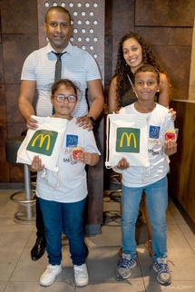 <center>Happy 20ème Anniversaire de 1000 Sourires au McDonald’s de Saint-Louis : les enfants participent à une kermesse avec les créateurs de contenus <br>Ton Cousin Kébèèèh et Bouuhyachaka
