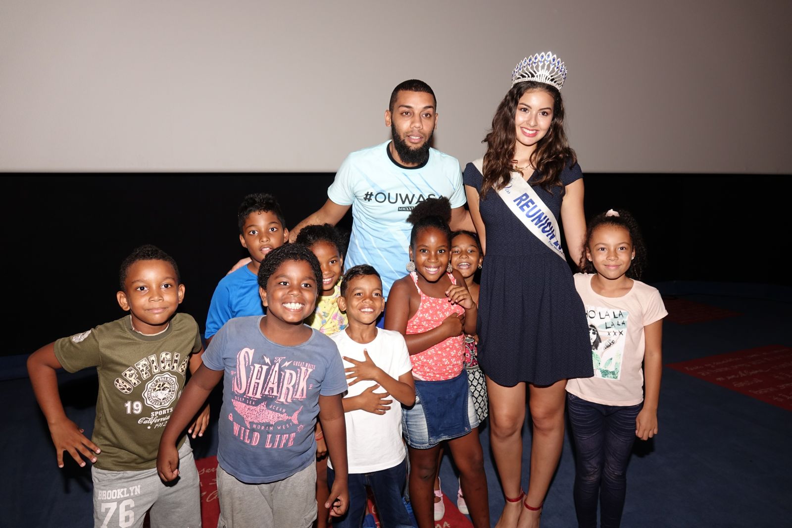 <center>Nestlé Réunion fête ses 50 ans<br> avec 150 enfants au cinéma
