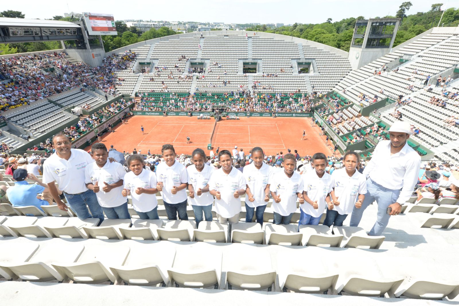 <center> Jour  12 : "S'envoler vers le Rêve ..."  <br>  Journée des enfants de Roland Garros ...