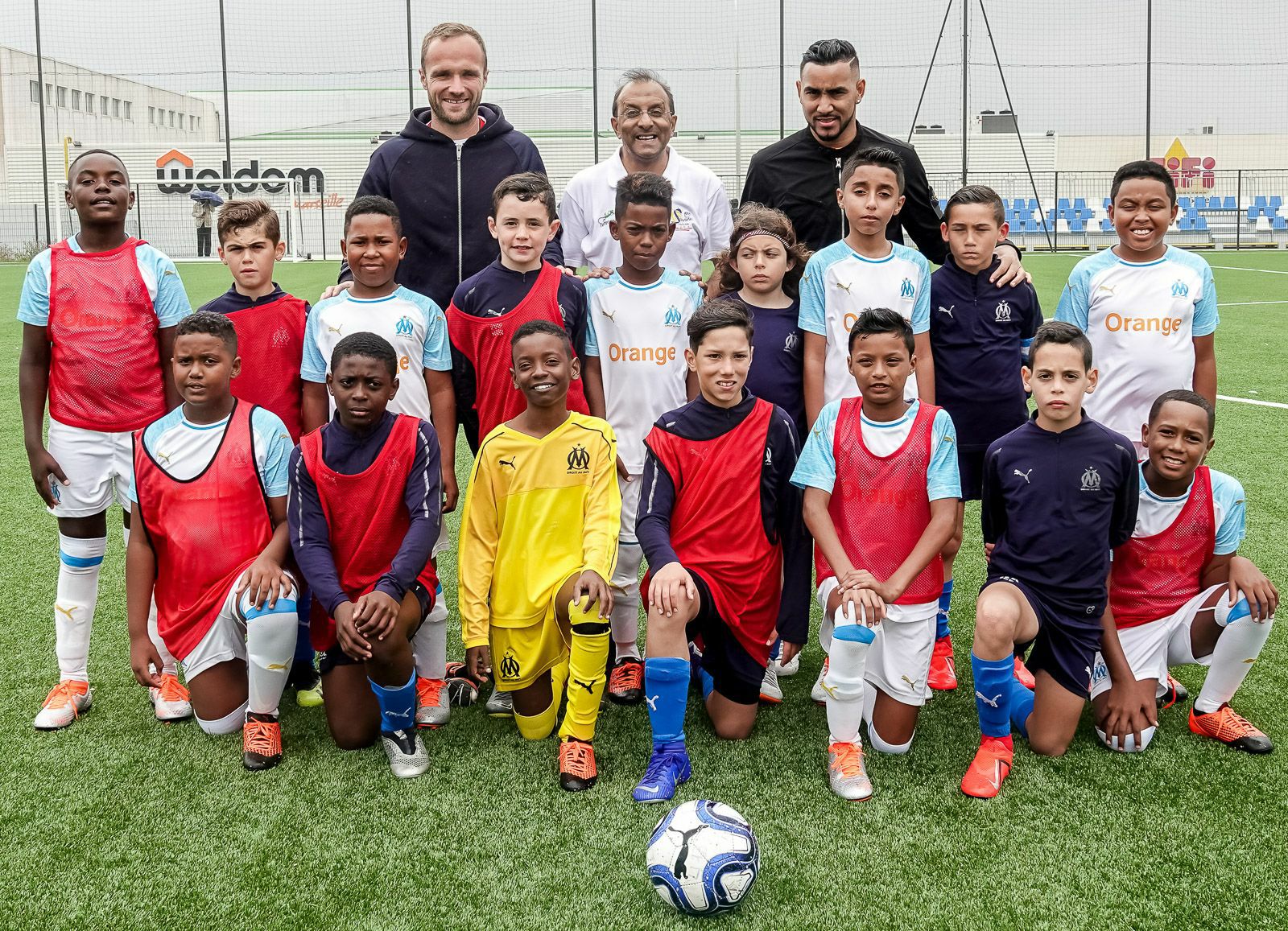 <center>"S'envoler vers le Rêve ..."  <br> Jour 3 : Les marmailles rencontrent Valère Germain et Dimitri Payet à l’OM Campus