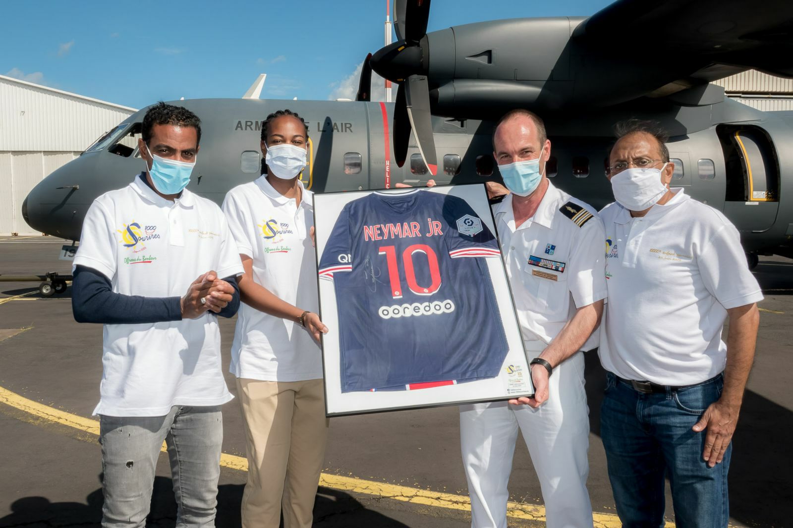 <center>15ème Anniversaire - 23 juin 2021 : Jour 3<br> 1000 Sourires fête ses 15 ans avec <br> Marie-Antoinette Katoto, Fabrice Abriel et <BR>Gaëlle Malet au Détachement Air 181