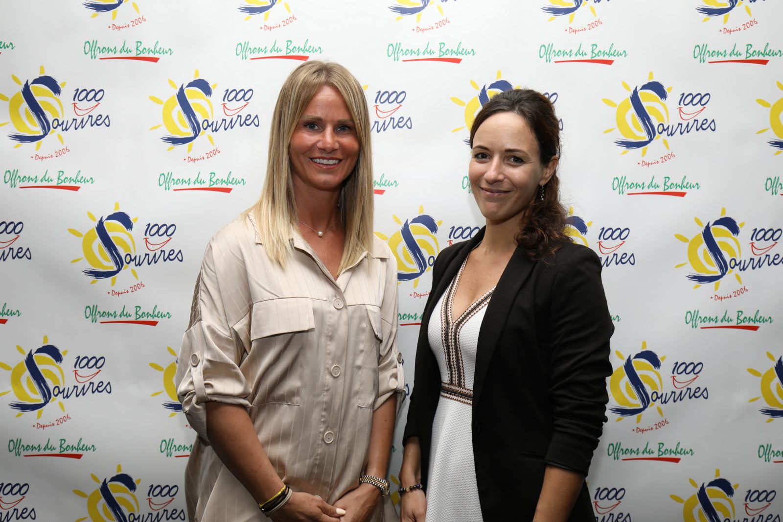 <CENTER>1000 Sourires fête son 16ème anniversaire avec Amandine Henry (OL),  Quentin Merlin (FC Nantes) et Fabrice Abriel (entraineur FC Fleury 91)