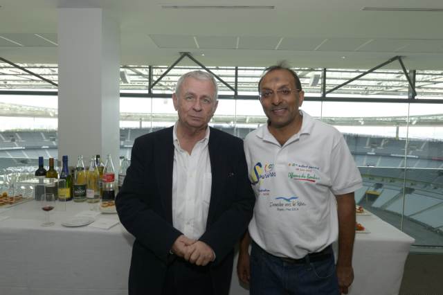 Bernard Lenfant -  Président de VINCI CONTRUCTION DOM TOM  et Ibrahim Ingar