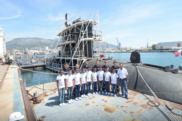 <center>Mardi 12 mai 2015, à la Base Navale de Toulon