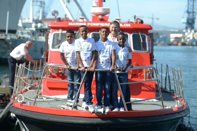 <center>Mardi 12 mai 2015, à la Base Navale de Toulon <center>Mardi 12 mai 2015, à la Base Navale de Toulon