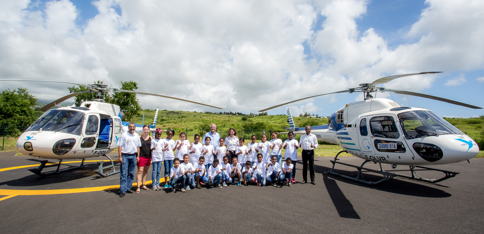 <center>Baptême de l'air avec Hélilagon <br>pour les VIM de Fleurimont <center>Baptême de l'air avec Hélilagon <br>pour les VIM de Fleurimont