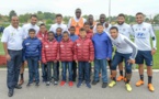 <center>Jour 10 : "S'envoler vers le Rêve  ..."<br>Les neuf marmailles ont rencontré Jérémy Morel <br> et ses coéquipiers  au Groupama Training Center