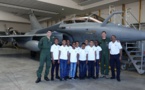 <center>"S'envoler vers le Rêve ..."  <br> Jour 9: Les marmailles rencontrent <br> le pilote de Rafale Sébastien Nativel,  <br>à la Base Aérienne de Saint-Dizier