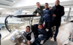 <center>"Un Incroyable Noël...." <br>Jour  5 : Le pilote de rafale réunionnais Sébastien Nativel accueille Enzo et Mathéo <BR> à la Base Aérienne 113 de Saint-Dizier 