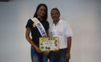 <center> Une Marraine de rêve, <br> Stéphanie Robert Miss Réunion 2012...