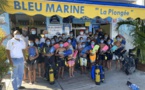 <center>Plongée : Les marmailles de 1000 Sourires <br>à la découverte de la biodiversité marine